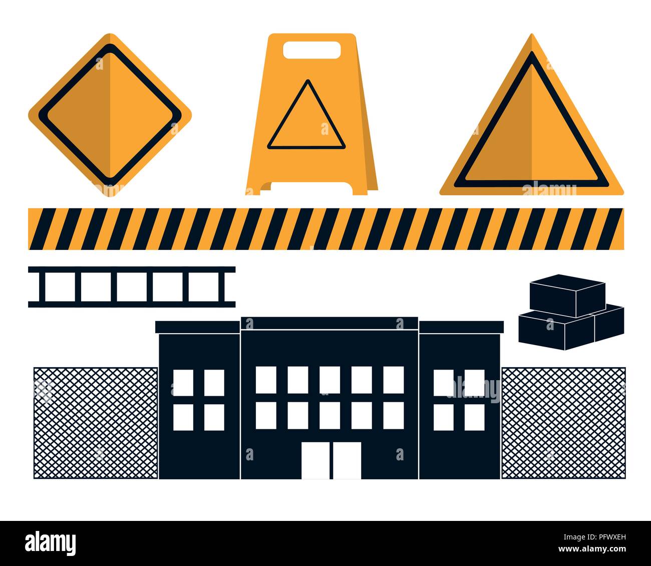 Set of contruction icons Stock Vector Image & Art - Alamy