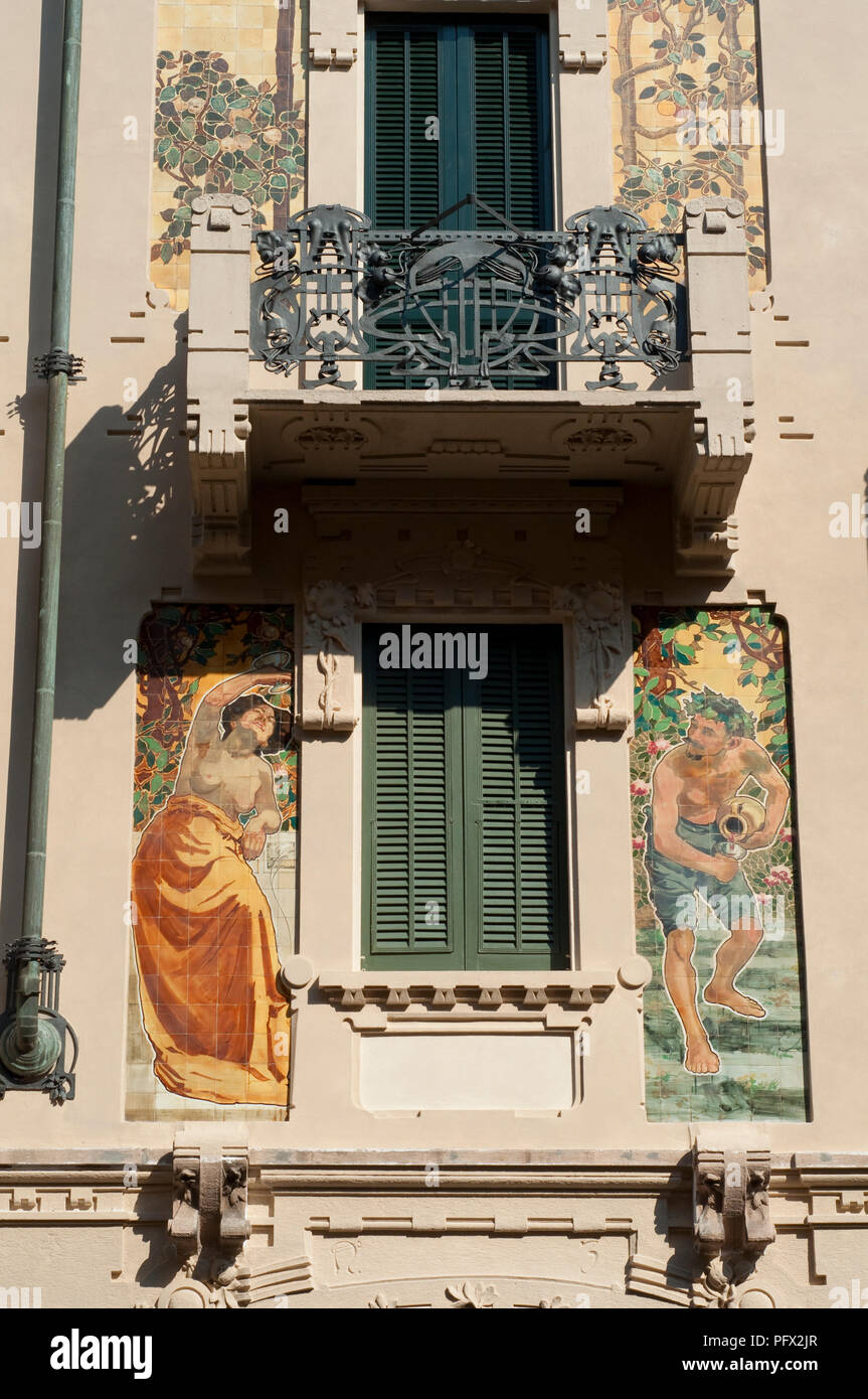 Italy, Lombardy, Milan, Galimberti House by Giovanni Battista Bossi