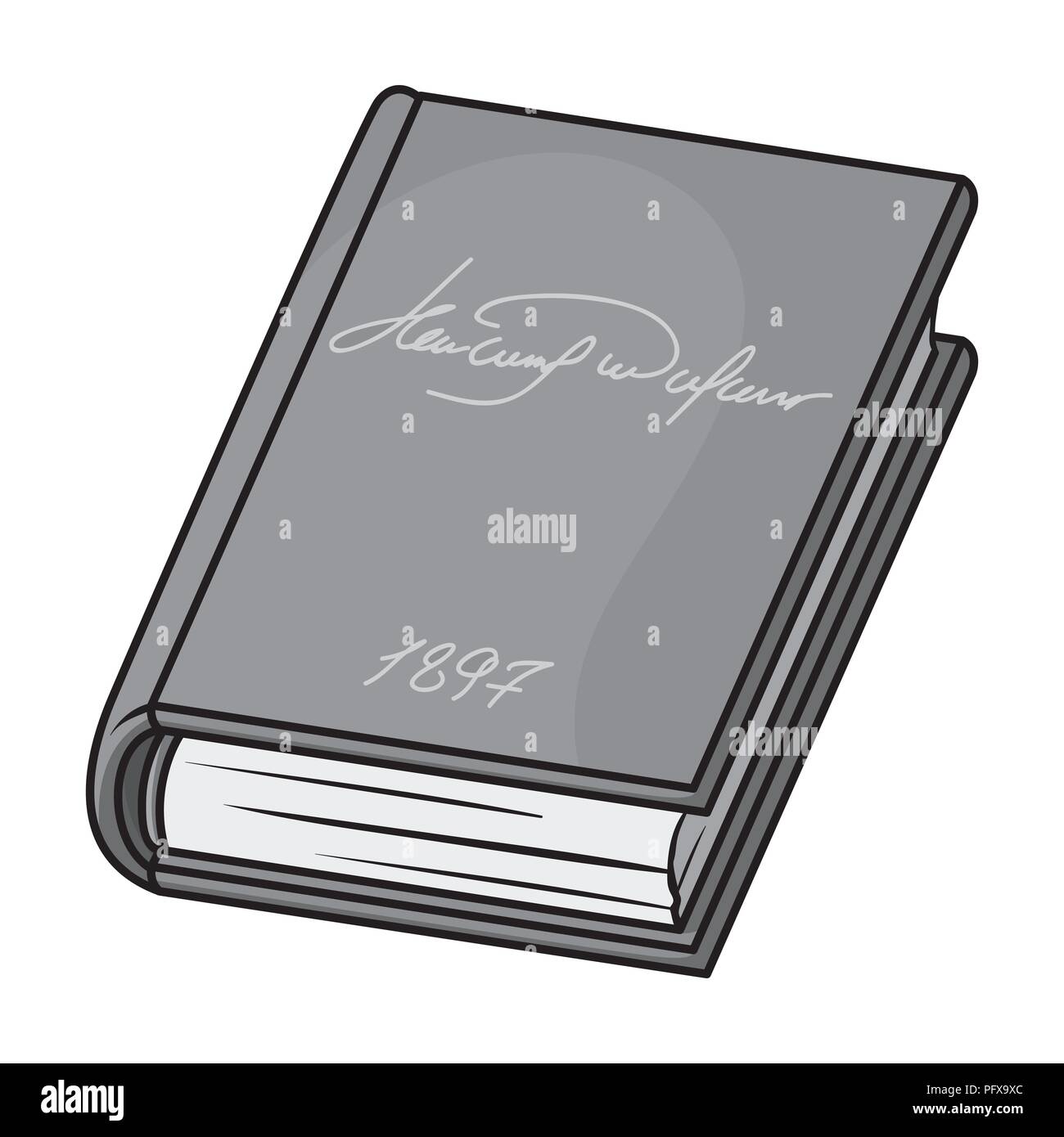 Sketch - blank open book and stack books Vector Image