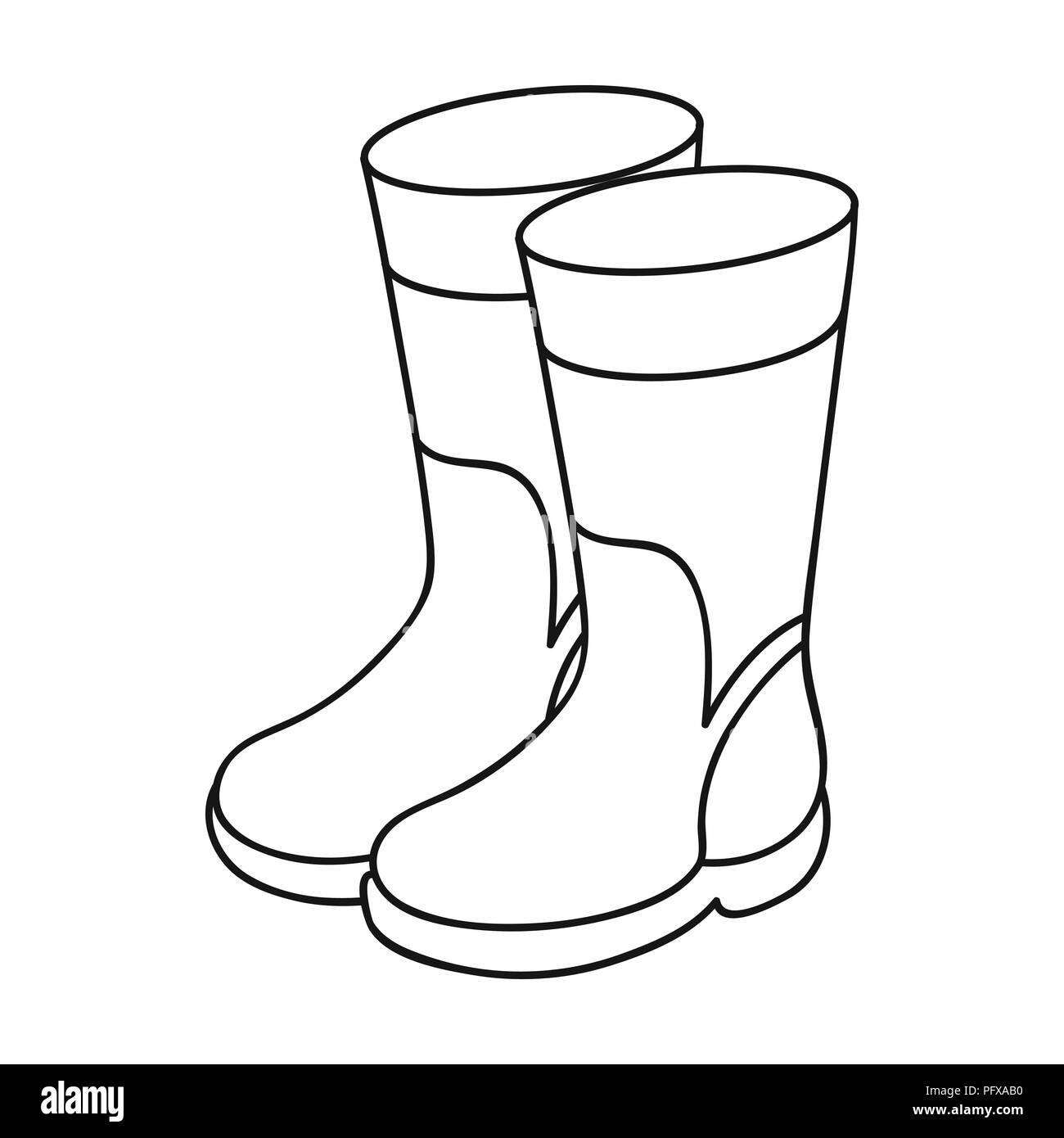 white rubber fishing boots