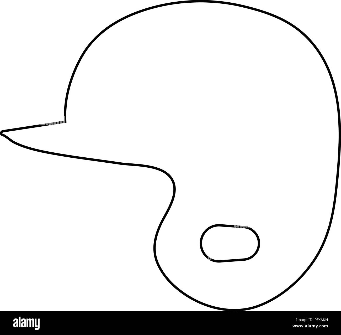 Baseball Helmet Drawing