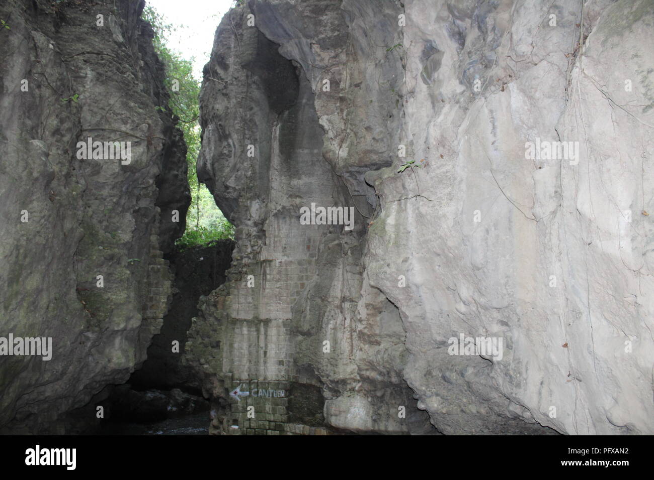 Robbers Cave Dehradun Uttarakhand Indian.Guchu pani Dehardun Stock Photo