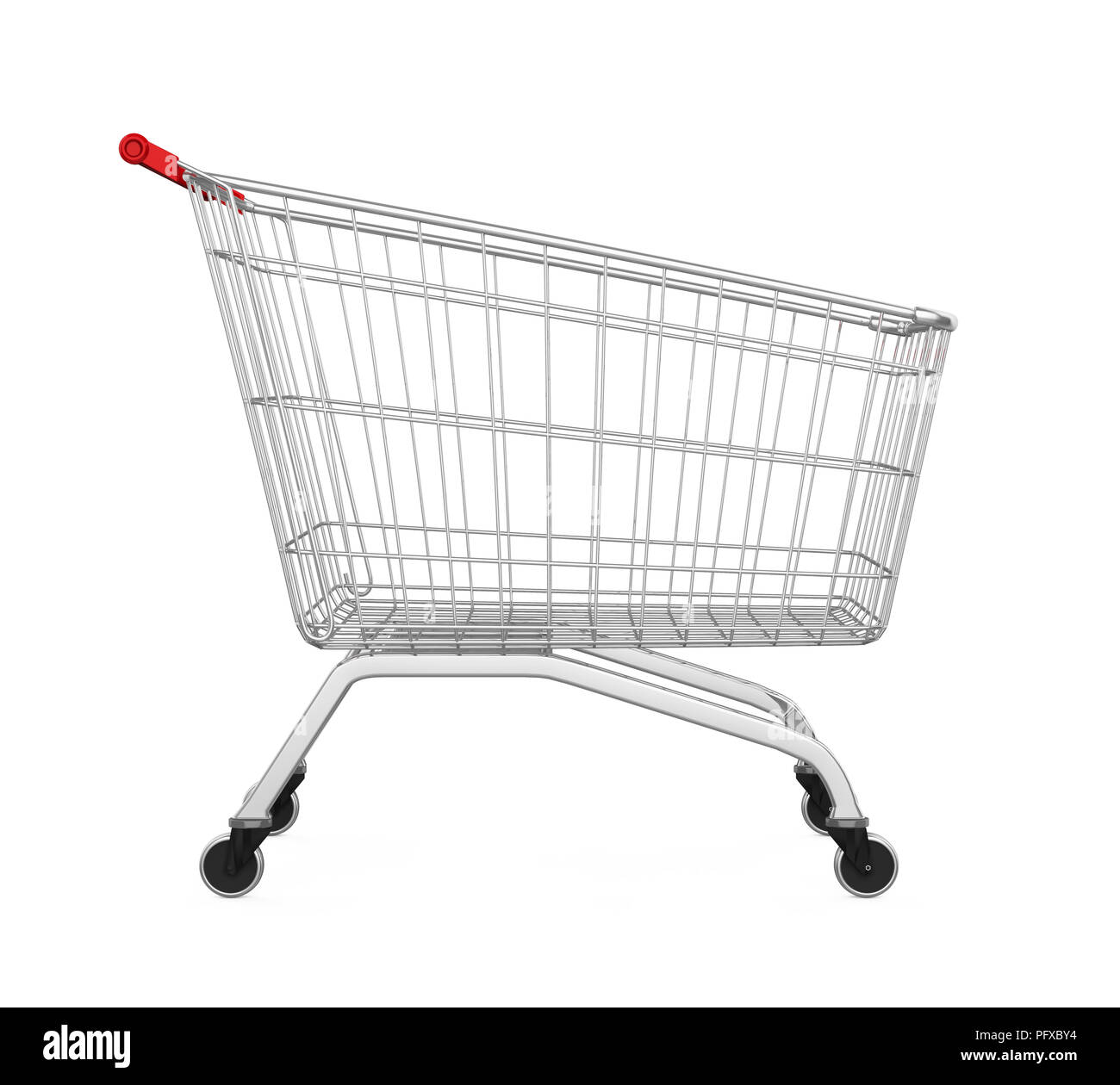 Shopping Cart Isolated Stock Photo