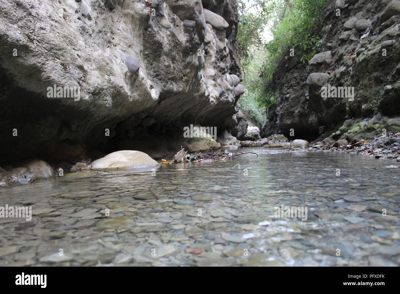 Robbers Cave Dehradun Uttarakhand India . also known as Guchu/Guchhu pani.one of the best place to visit in Dehradun Stock Photo