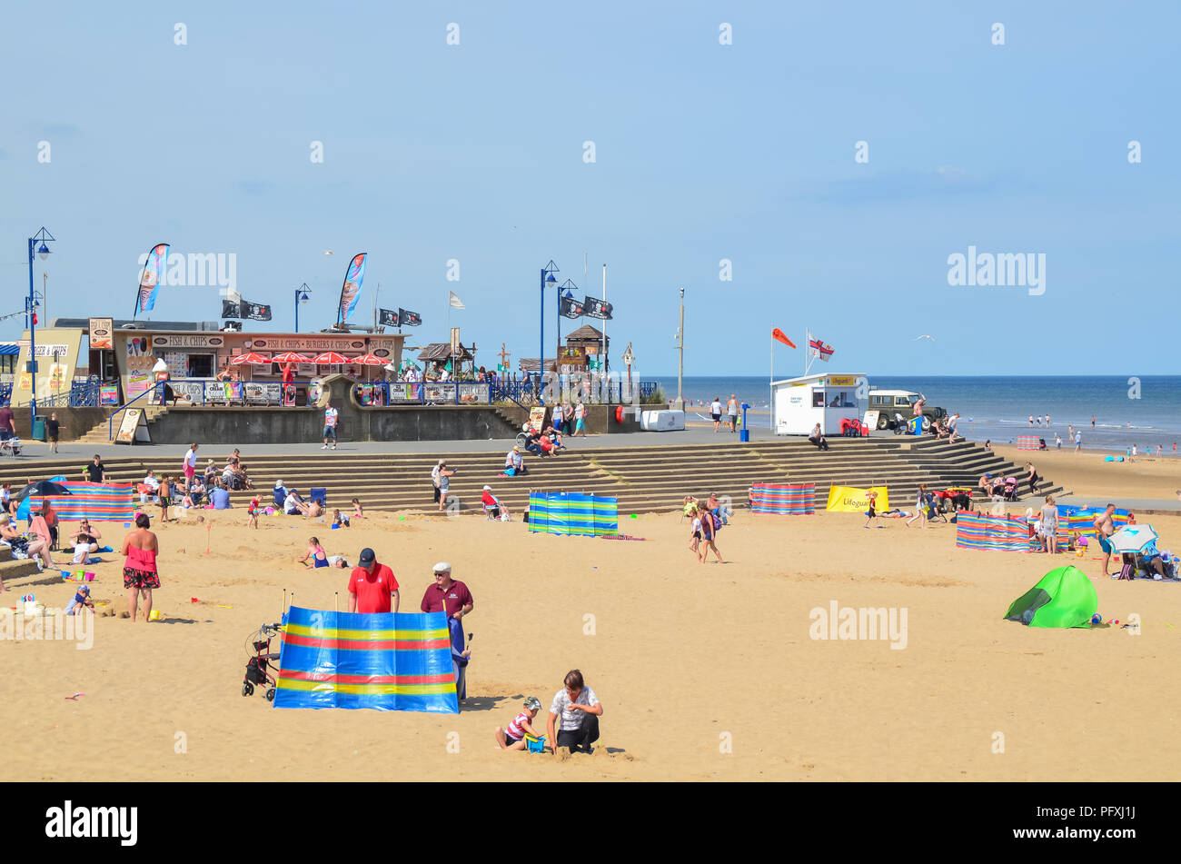 Mablethorpe Beach In Summer Stock Photo Alamy