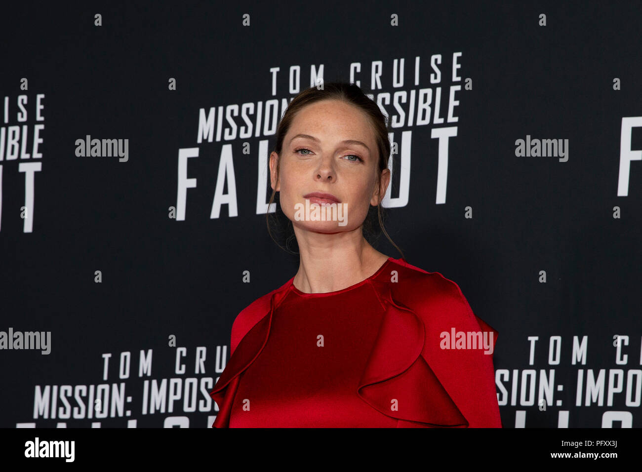 Actress Rebecca Ferguson walks the red caret prior to a screening of