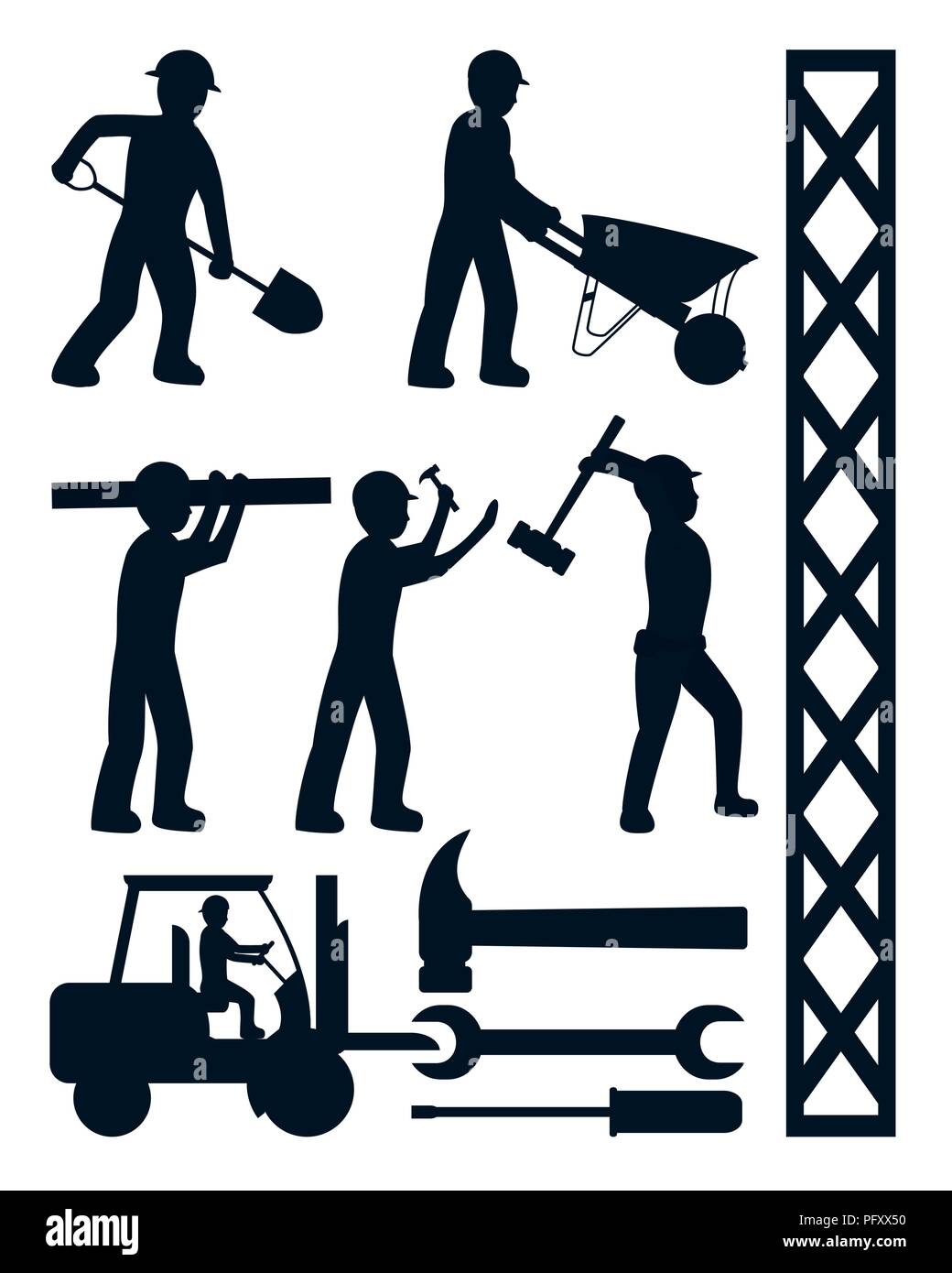 Set of construction icons Stock Vector Image & Art - Alamy