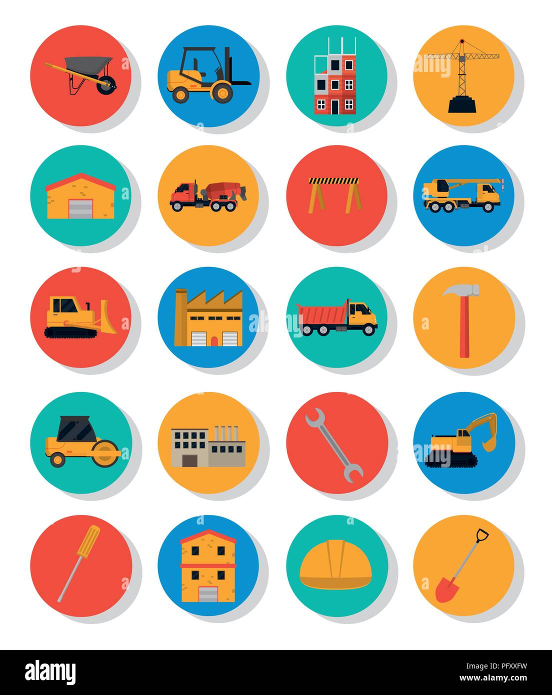 Set of construction icons Stock Vector Image & Art - Alamy