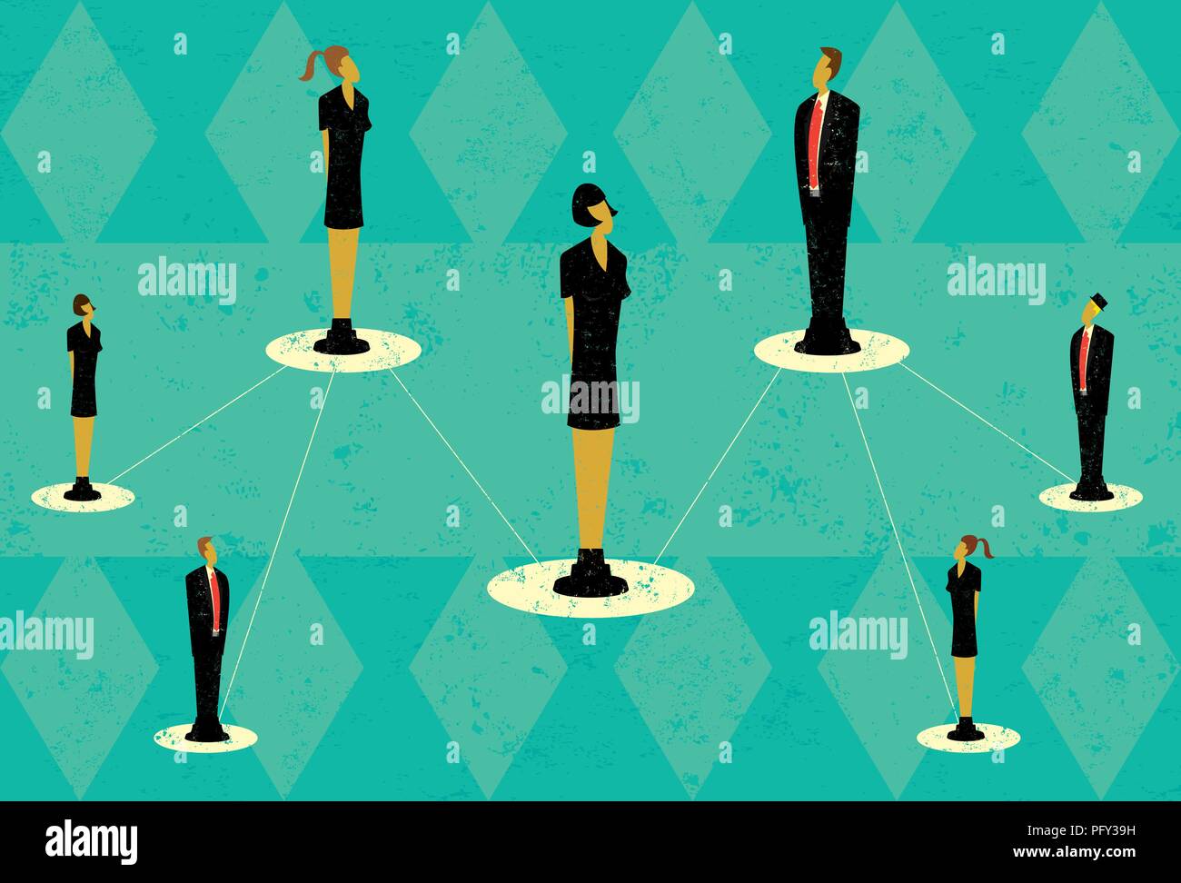 Business Team Hierarchy Stock Vector