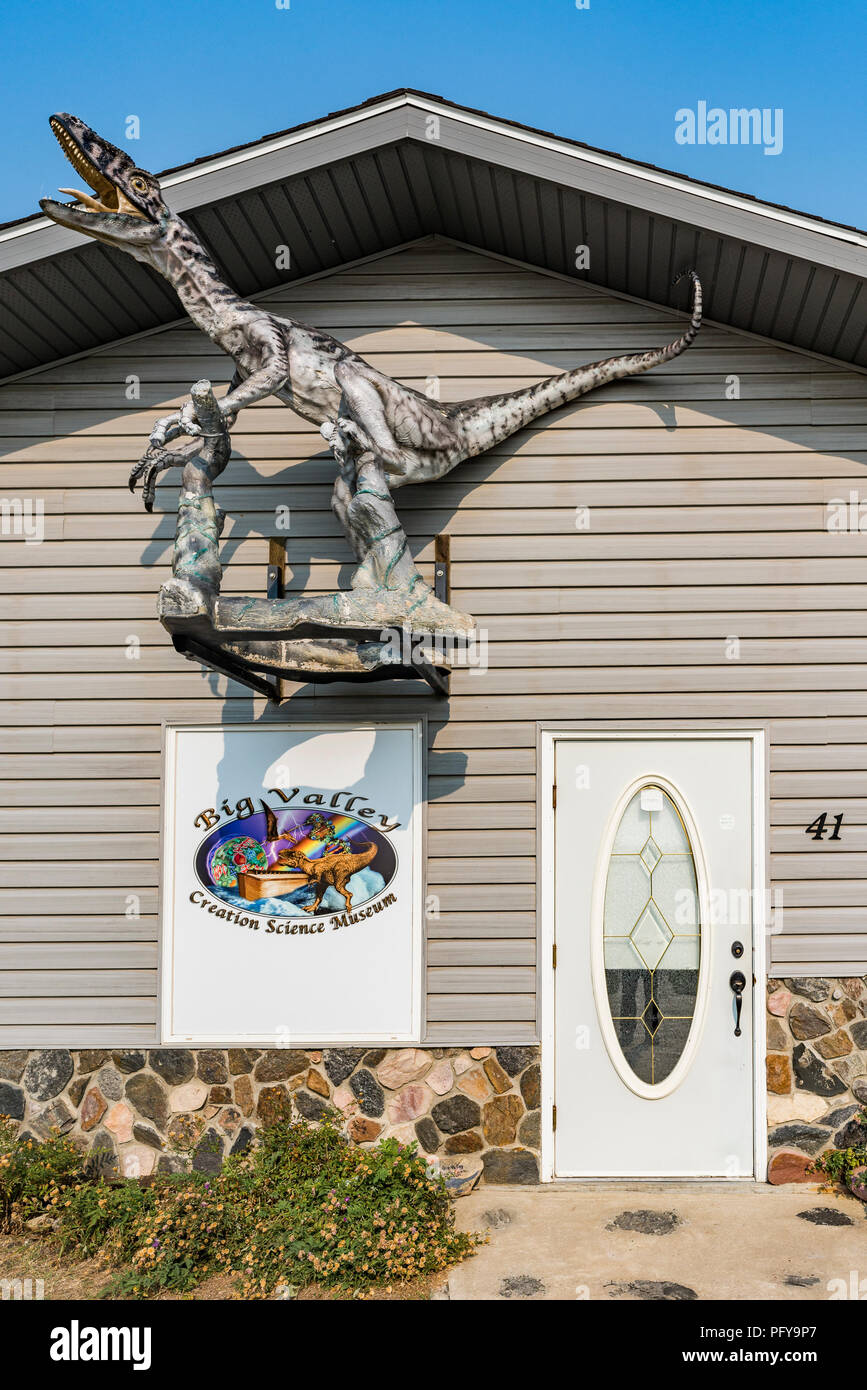 Creation Science Museum, Big Valley, Alberta, Canada Stock Photo Alamy