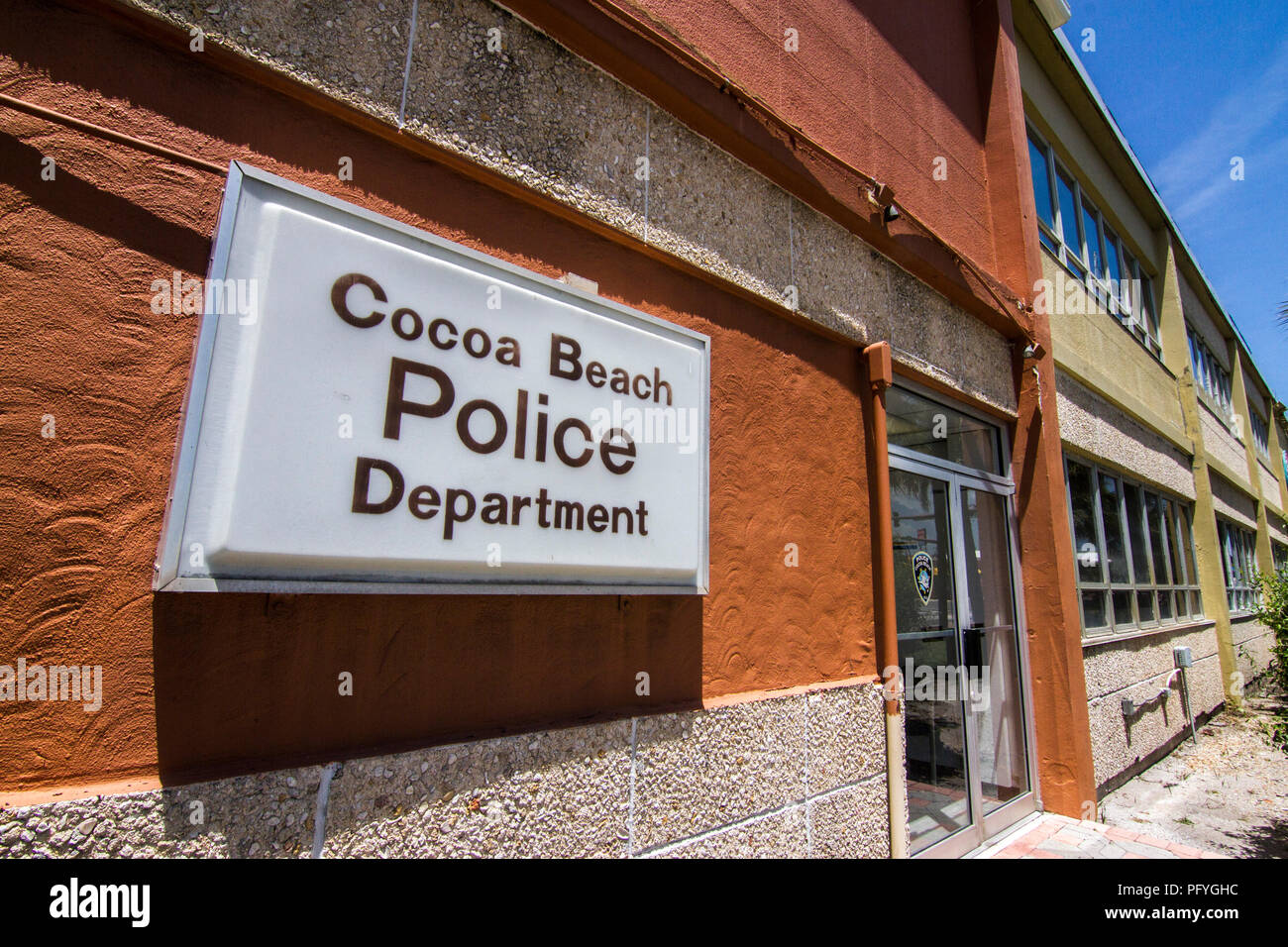 Cocoa Beach Police Department Stock Photo Alamy