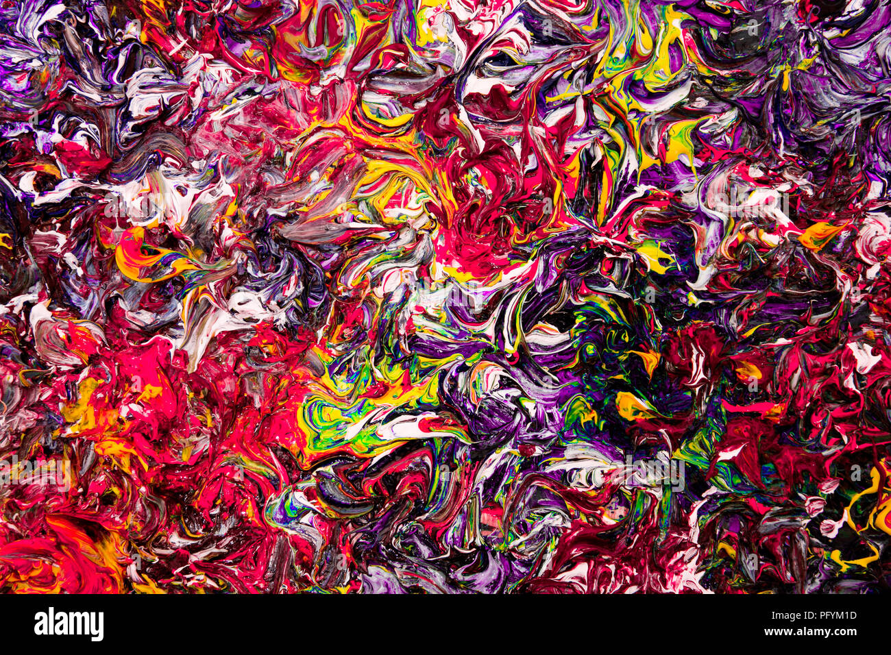 Colourful background of oil paints. Filter effect Stock Photo