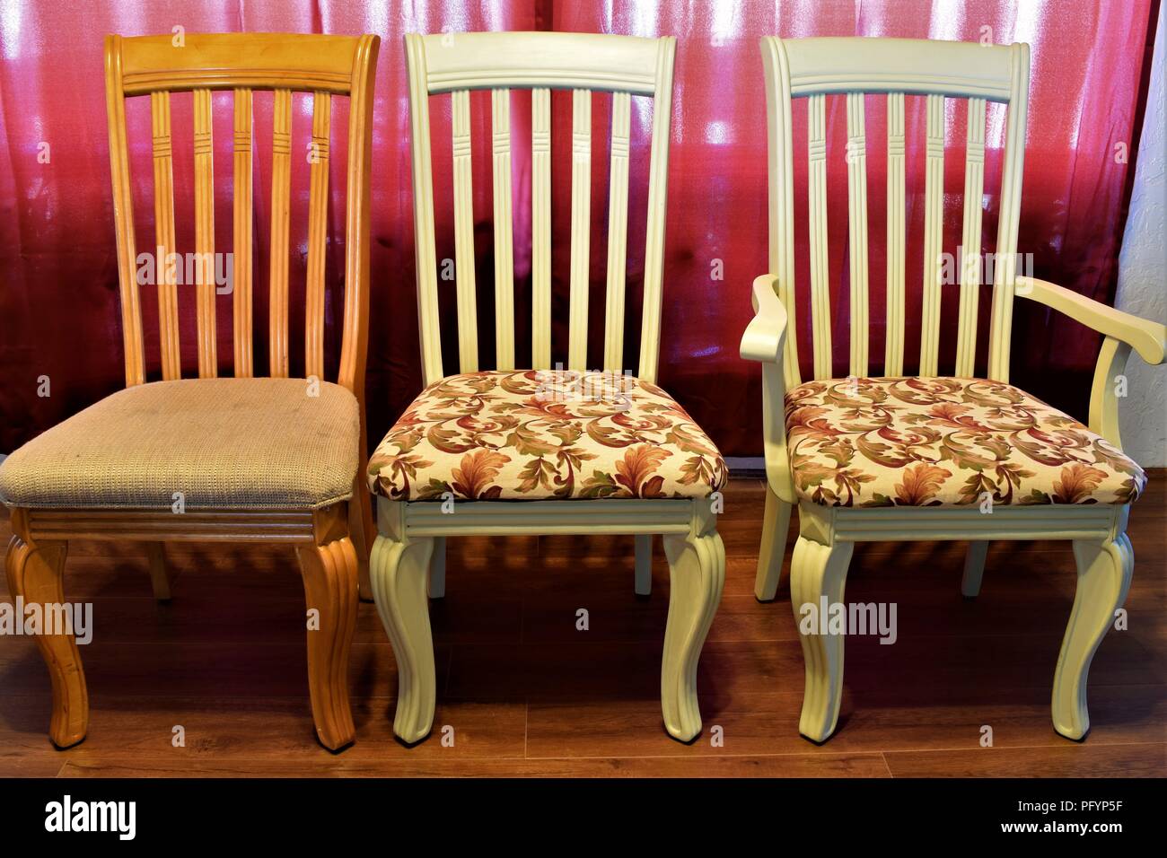 refinishing dining room chairs