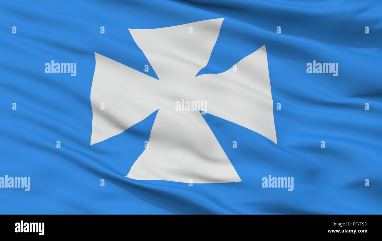 Rzeszow City Flag, Poland, Closeup View Stock Photo - Alamy