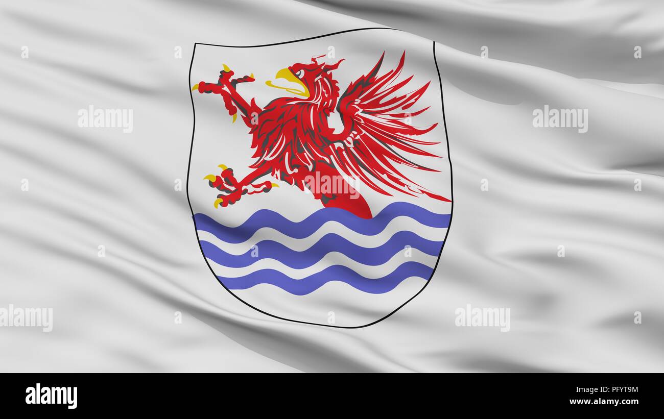 Slupsk City Flag, Poland, Closeup View Stock Photo - Alamy
