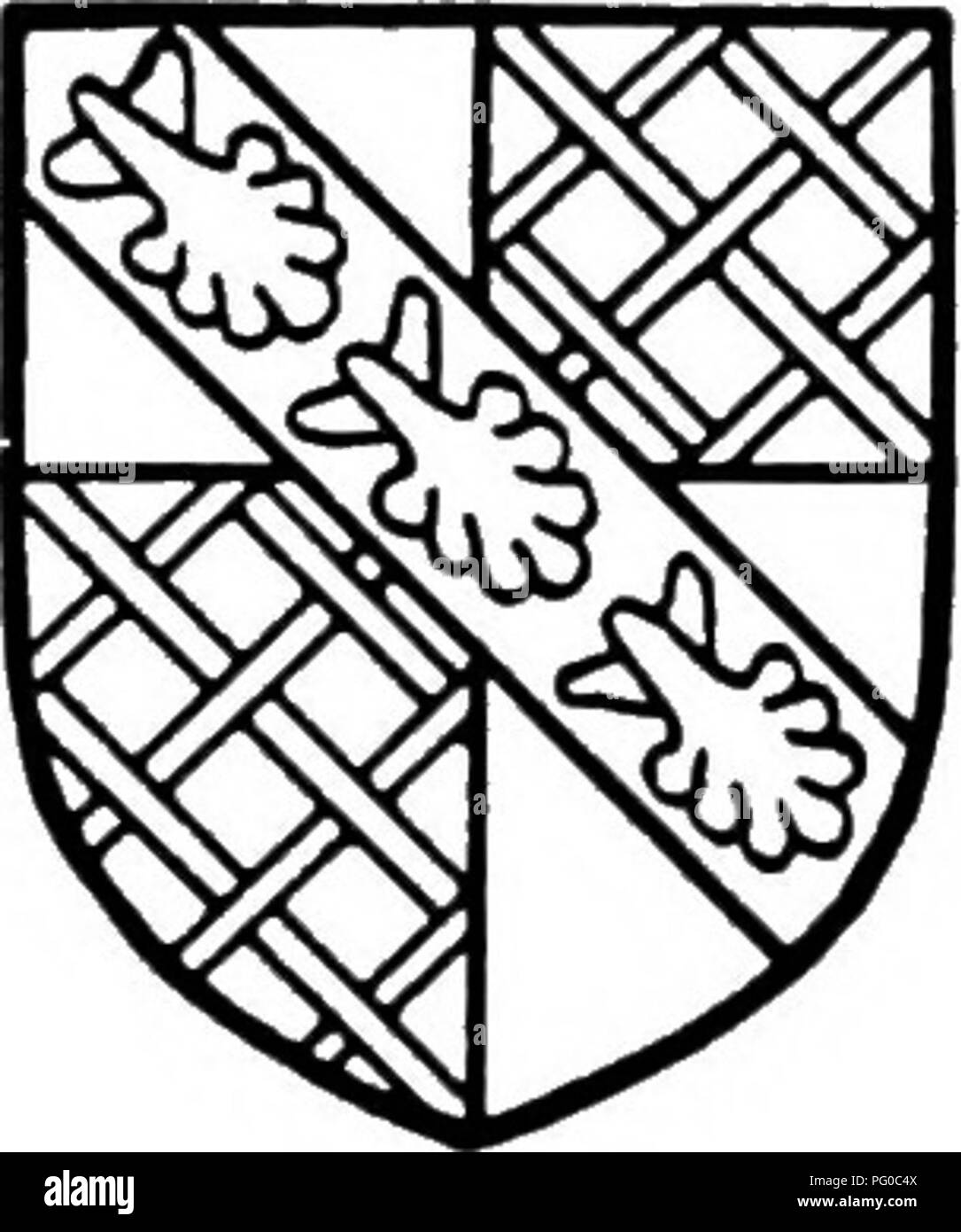. The Victoria history of the county of Bedford. Natural history. ROTHERHAM, ytft three running hartl or. GosTwiCK. Argent a bend gules cotised table between six Cornish choughs. farm' of Chamberlains Bury on the former, who, dying in 1619, was succeeded by a son John Chishull, and he transferred the manor to Nicholas Franklin in 1638.'' The Franklins appear to have retained this manor for some time ; John Franklin was in posses- sion in 1759,&quot; but between that date and 1797 it had become the property of Earl Spencer, to whom Dunton Goyes (q.v.) at this time belonged, and the manors have  Stock Photo