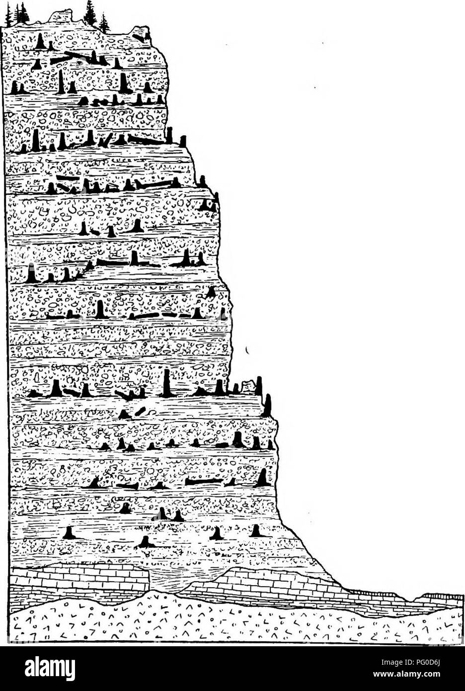 Tertiary strata Black and White Stock Photos & Images - Alamy