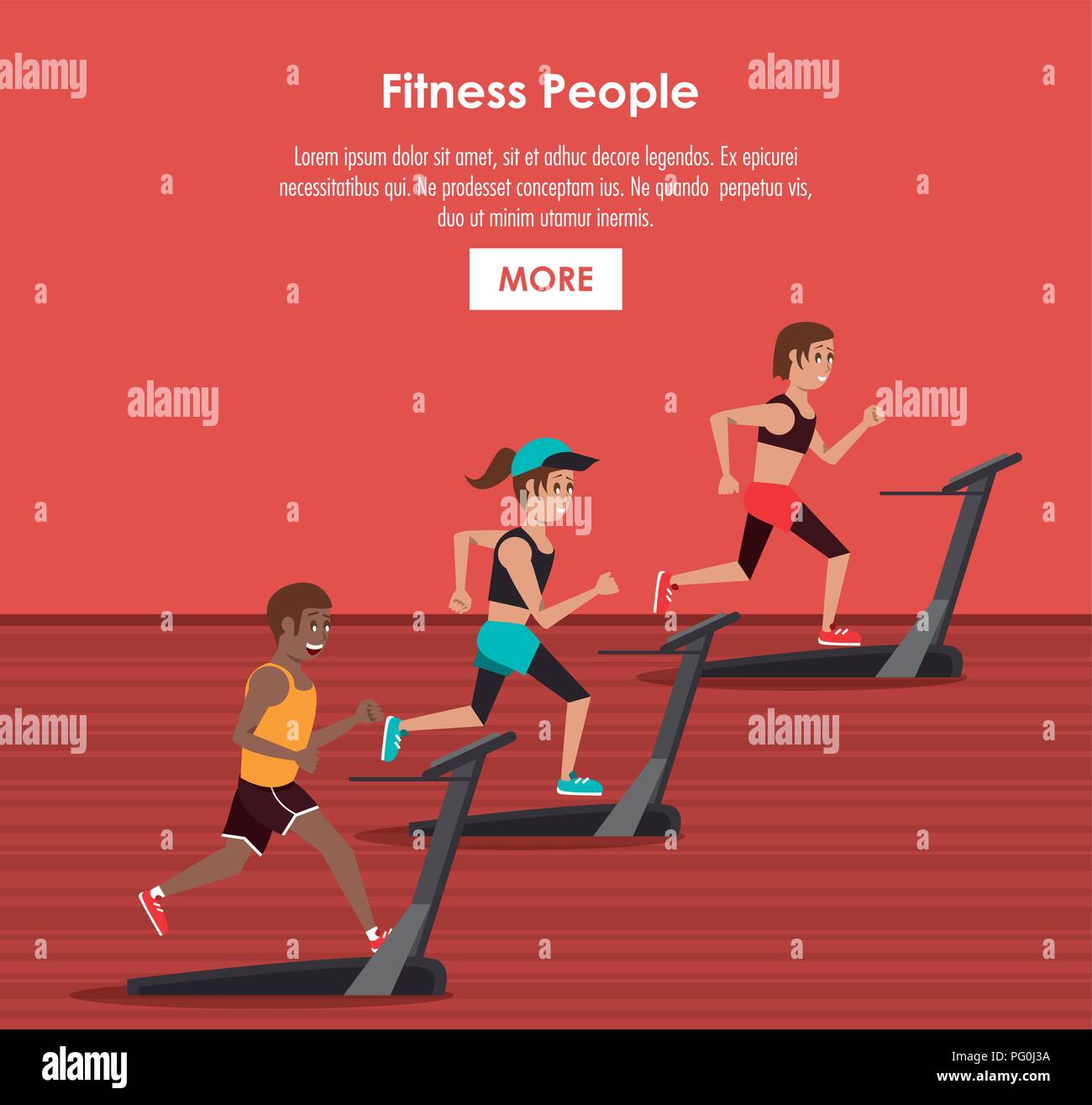 Fitness people poster Stock Vector Image & Art - Alamy
