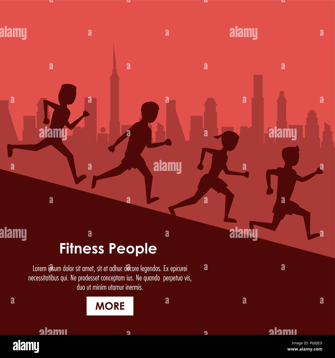 Fitness people poster Stock Vector Image & Art - Alamy