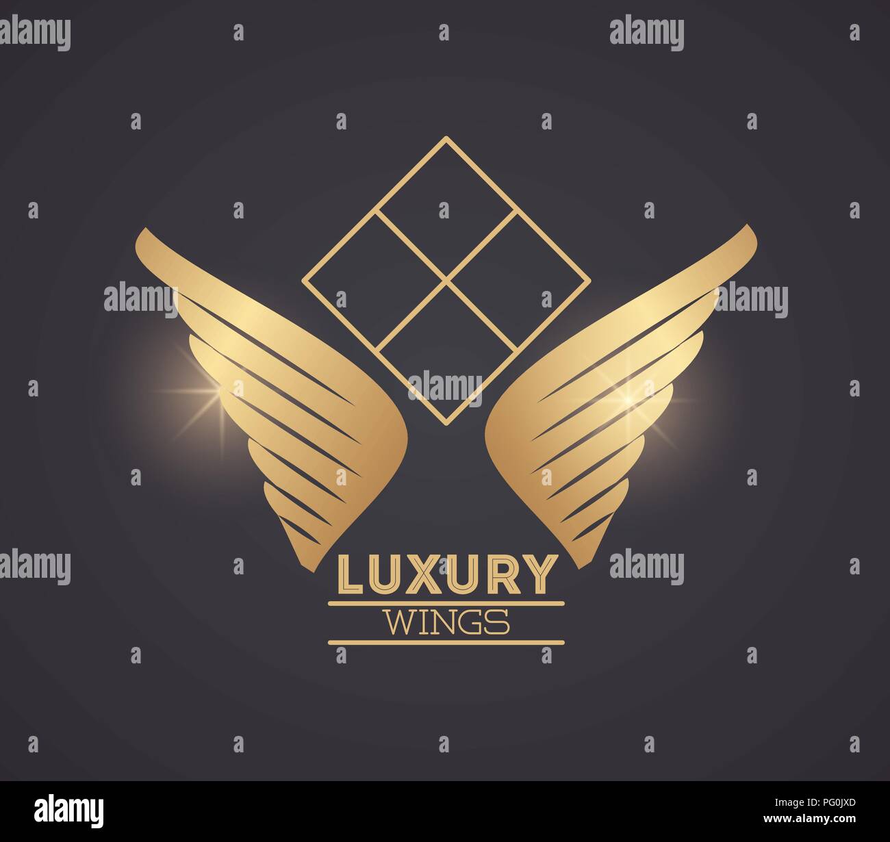 Luxury wings emblem Stock Vector Image & Art - Alamy