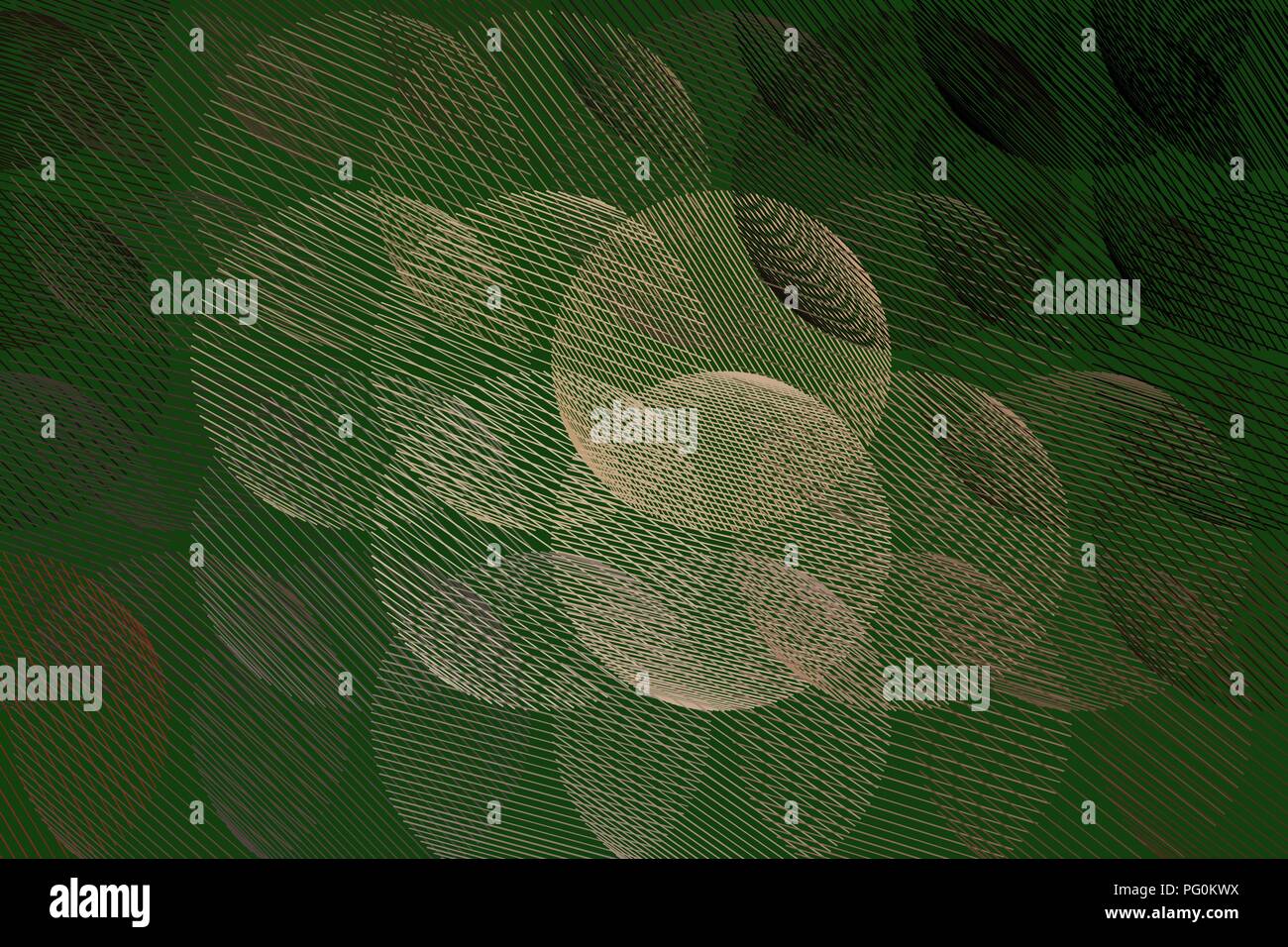 Shape of messy random line circles, abstract geometric background ...