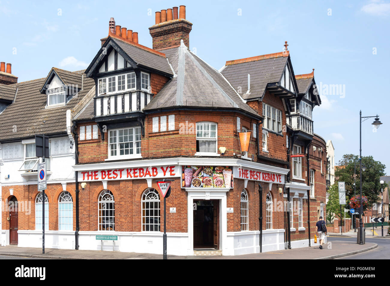 The Best Kebab restaurant, High Street, Orpington, London Borough of Bromley, Greater London, England, United Kingdom Stock Photo