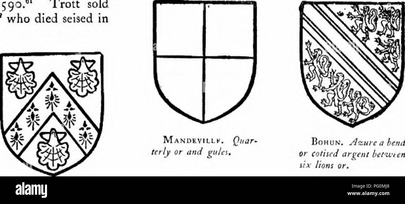 . The Victoria history of the county of Hertford. Natural history. HERTFORD HUNDRED -angelisi calhfs : Mil] l Hertford i the Denny family&quot; until 1587, when Edward Denny and Margaret his wife conveyed them to Henry Colthurst.™ They seem to have been conveyed to Martin Trott probably about 1590.01 Trott sold them to Richard Willis in 1617,°* who died seised in 1625,&quot; leaving a son Thomas under age.*1 In 1637 Thomas Willis sold the manor to John Harrison of London,BS and it descended with Balls Park in Little Amwell (q.v.) until the latter was sold to Sir G. F. Faudel-Phillips, ban. Her Stock Photo