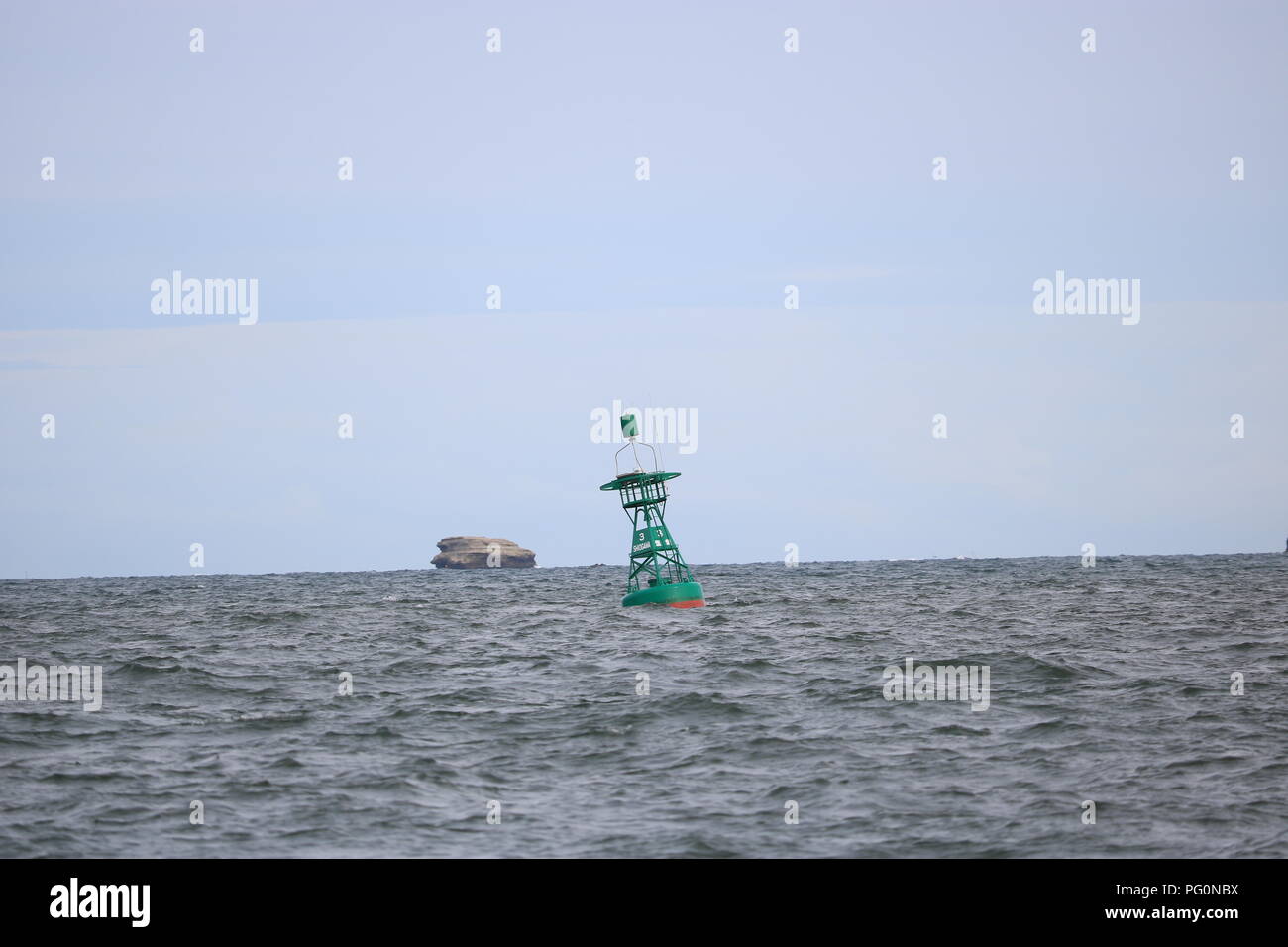 A Buoy at Sea Stock Photo
