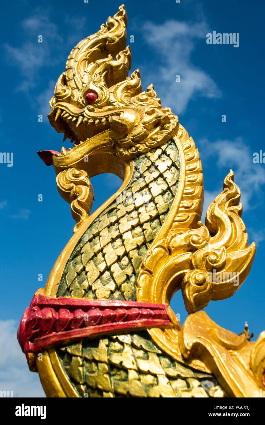 Dragon Statue Thailand Stock Photo
