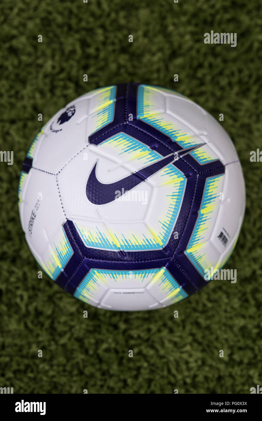 Nike Merlin ball for 2018/19 Premier League season. Stock Photo