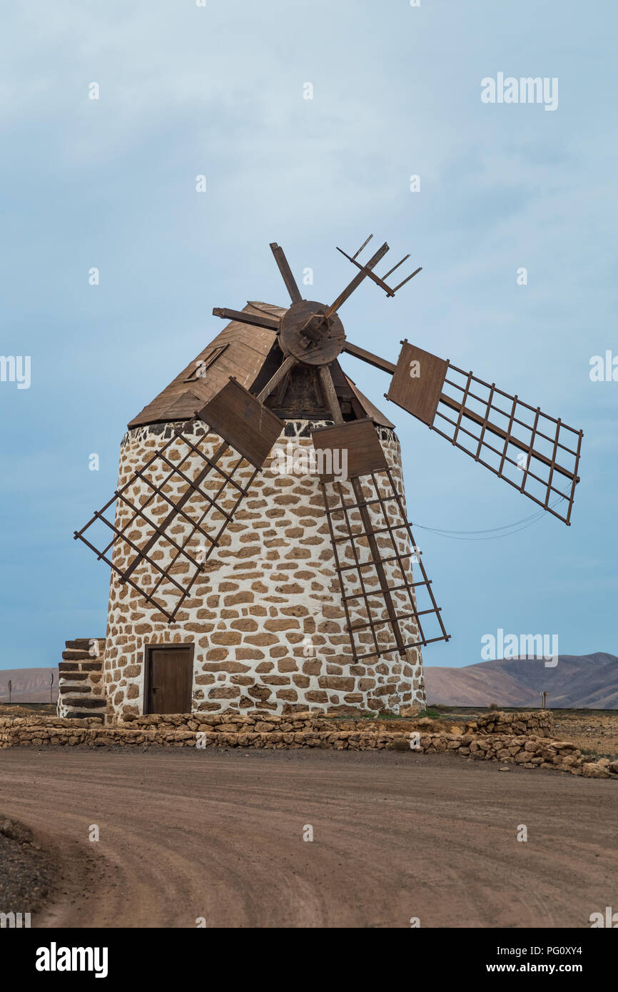 Broken windmill in El Cotillo, Fuerteventura, Canary Islands