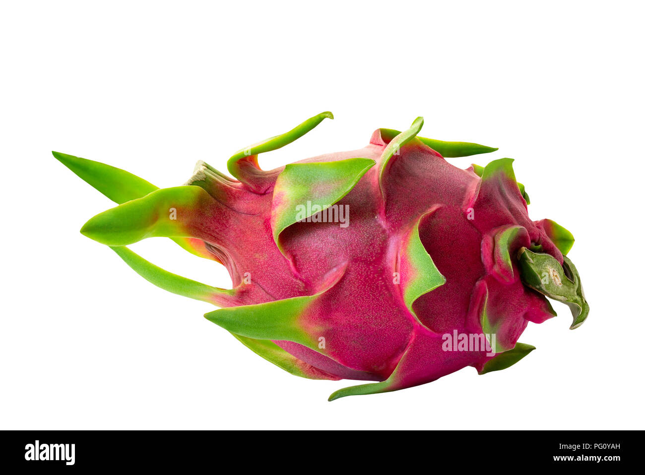 Pitaya or dragon fruit isolated on white background (clipping path included) Stock Photo