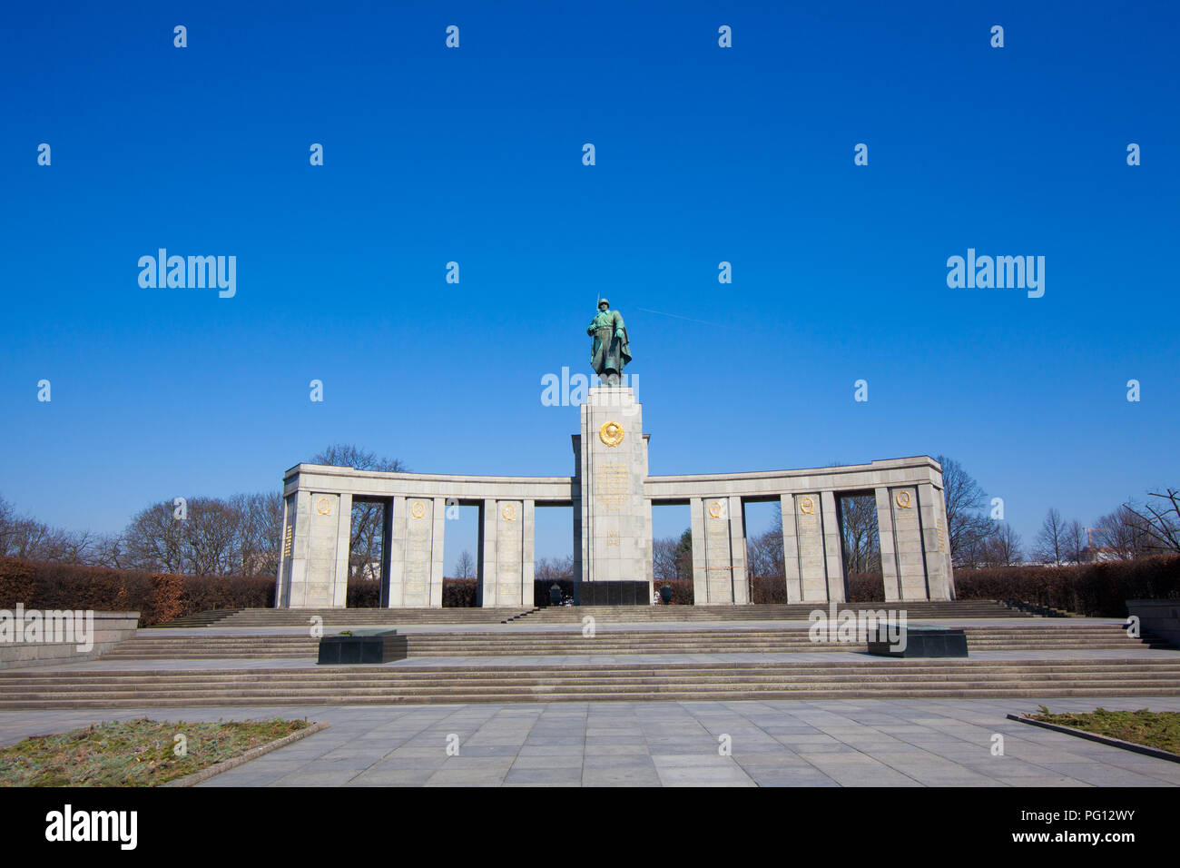 Soviet War Memorial. It is one of several war memorials in Berlin Stock Photo