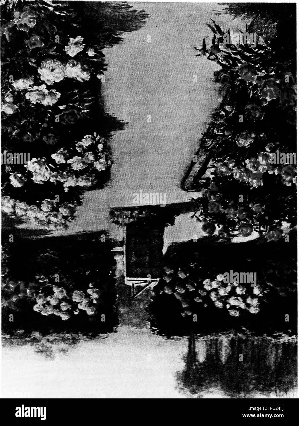. Gardens near the sea; the making and care of gardens on or near the coast with reference also to lawns and grounds and to trees and shrubbery. Gardening. iS-icravo inxas v xi saixoa.i I'lX UJA'Id. ^m»''. Please note that these images are extracted from scanned page images that may have been digitally enhanced for readability - coloration and appearance of these illustrations may not perfectly resemble the original work.. Lounsberry, Alice. New York, Frederick A. Stokes company Stock Photo