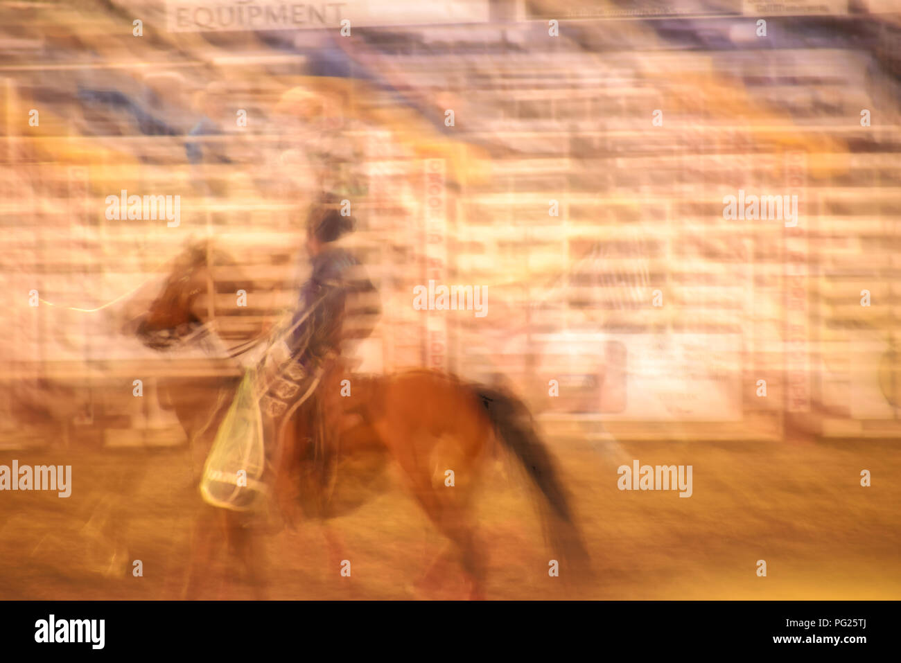 Abstract  of a rodeo Stock Photo