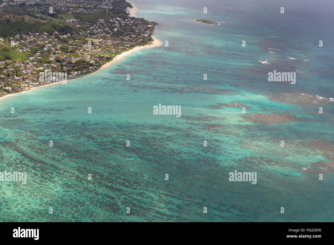 Island Aerial Stock Photo