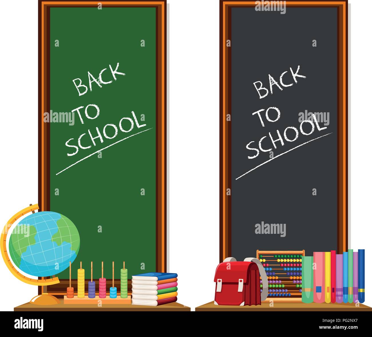 Back to school template illustration Stock Vector Image & Art - Alamy