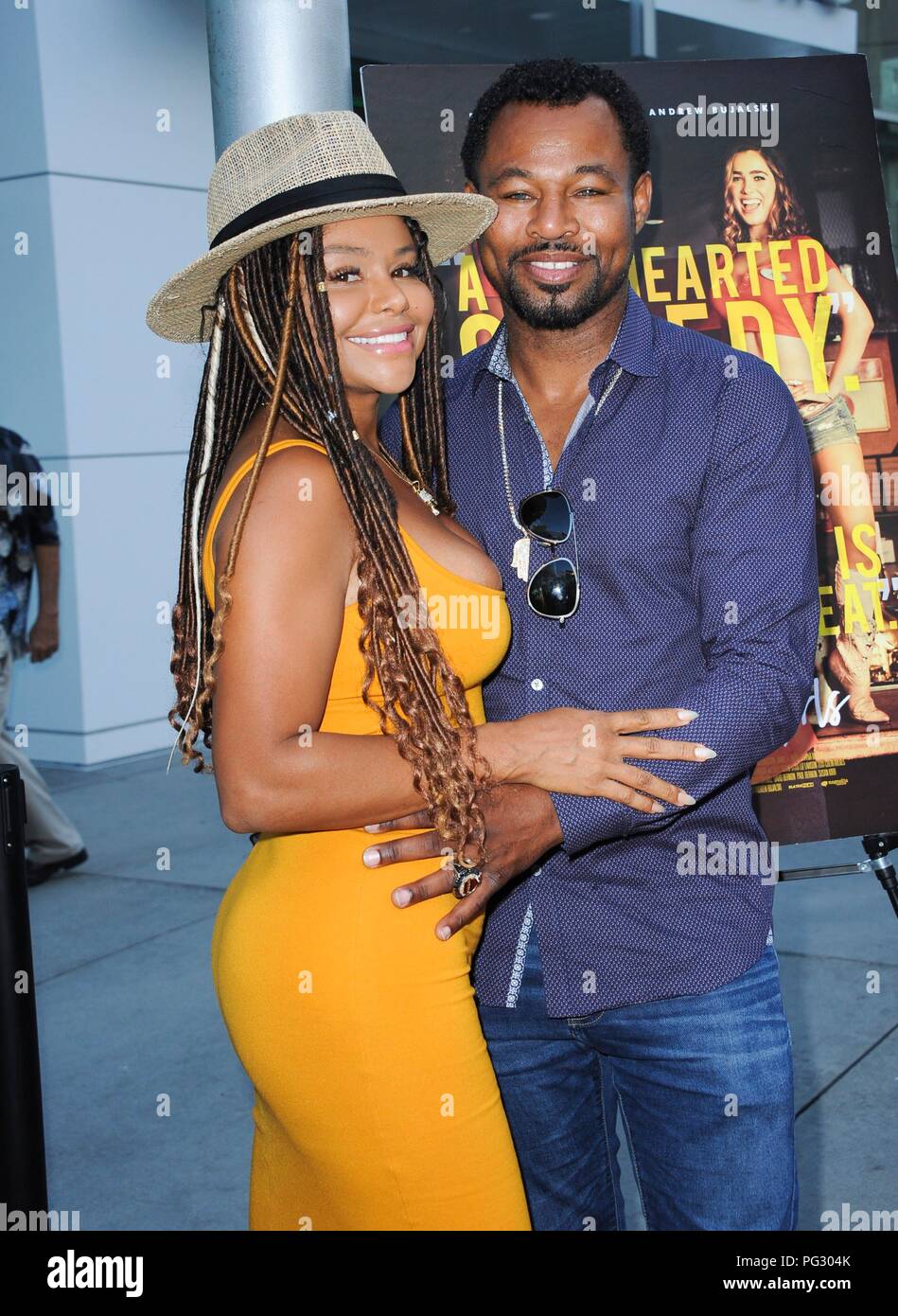 Los Angeles, CA, USA. 22nd Aug, 2018. Sugar Shane Mosley, Trista Pisani