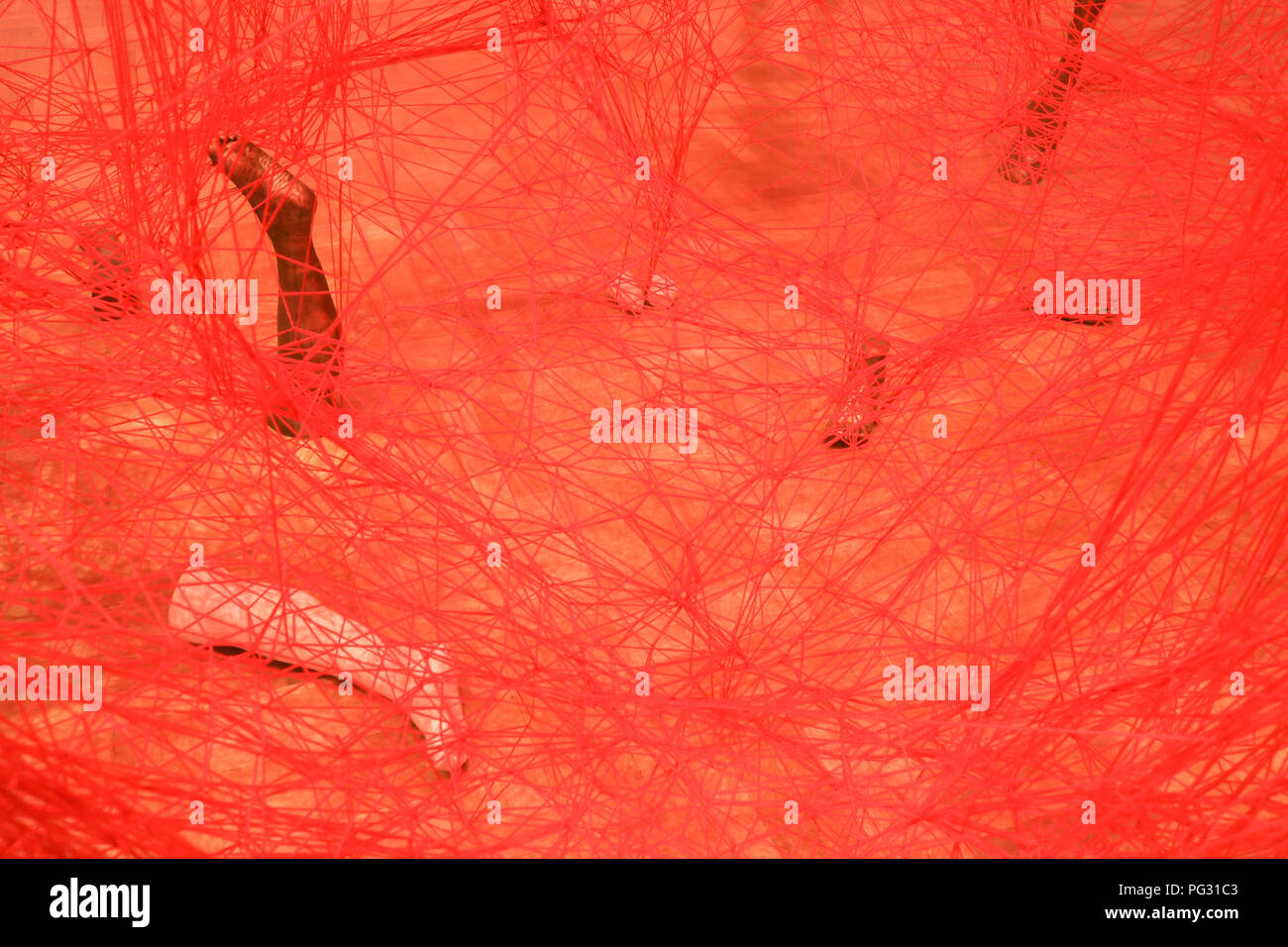 Chiharu Shiota Absence Embodied High Resolution Stock Photography and ...