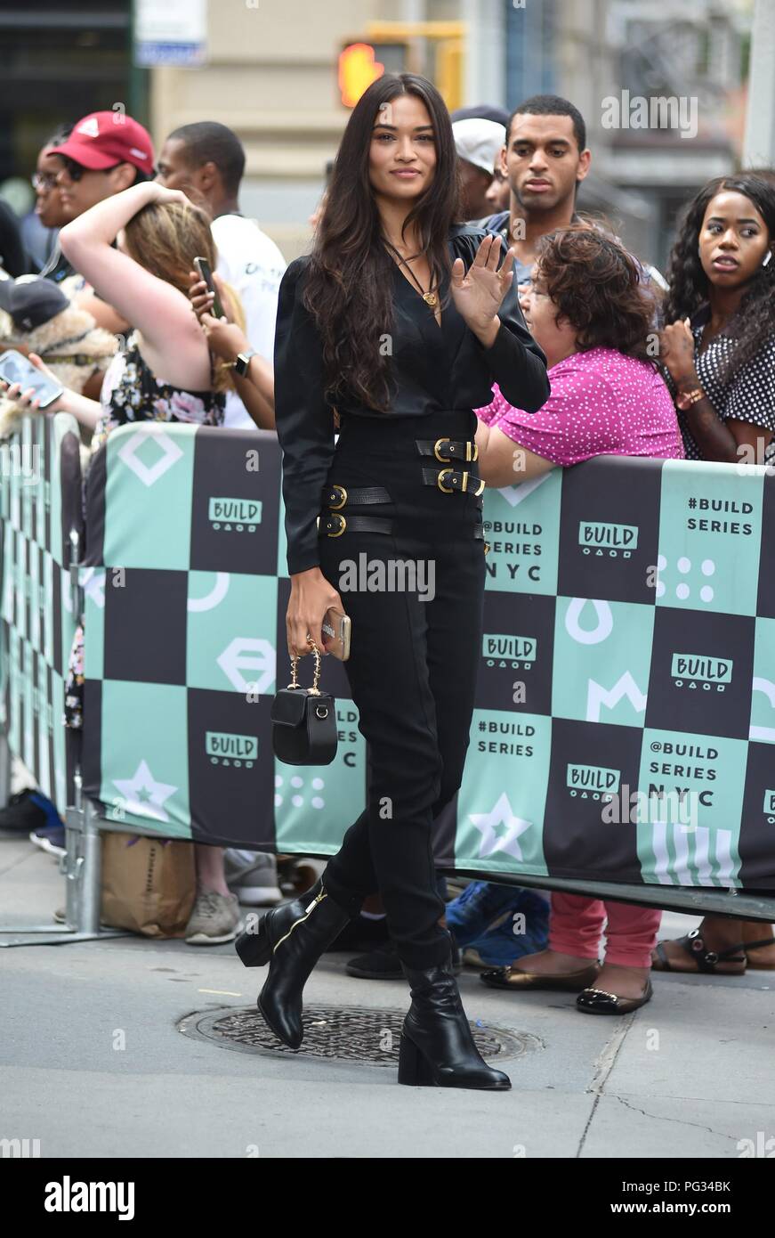 Shanina Shaik out and about for Celebrity Candids - WED, , New York, NY August 22, 2018. Photo By: Kristin Callahan/Everett Collection Stock Photo