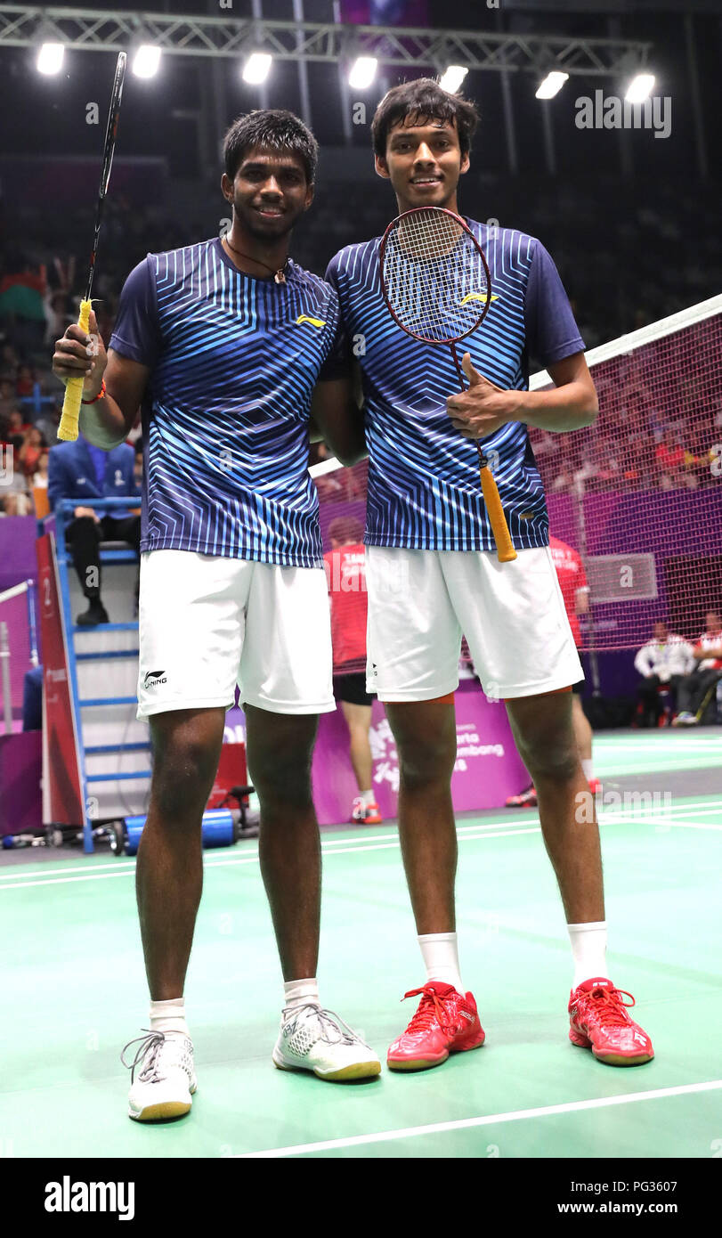 Jakarta, Indonesia, 23rd Aug 2018: Badminton: India’s Shuttler Ranki ...