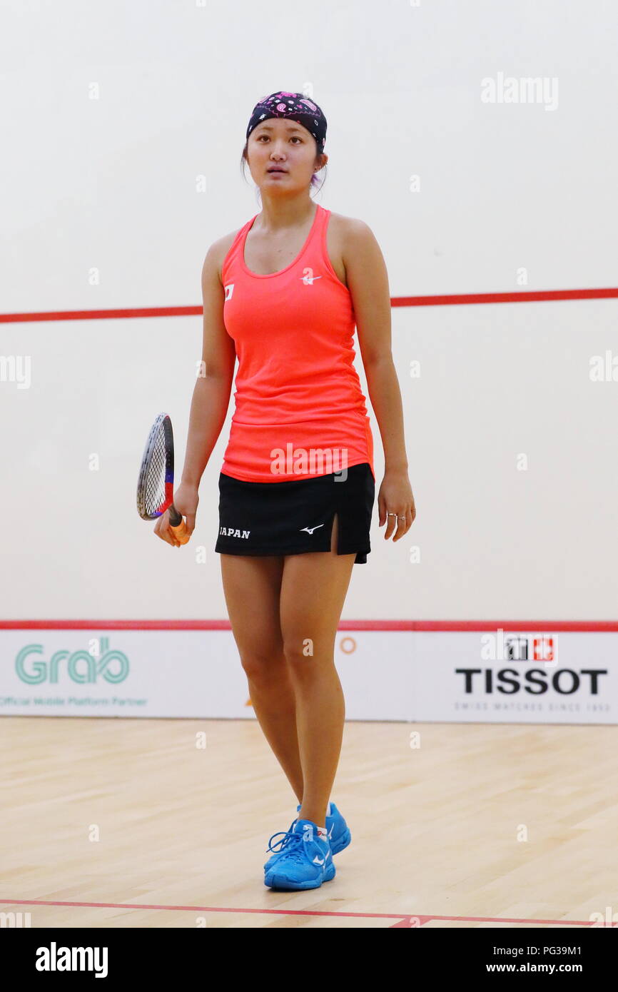 Jakarta, Indonesia. 23rd Aug, 2018. Satomi Watanabe (JPN) Squash