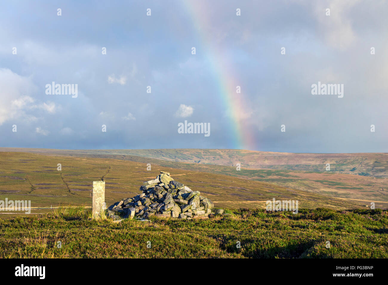 Long Man, Weardale, County Durham. Friday 24th August 2018. UK Weather
