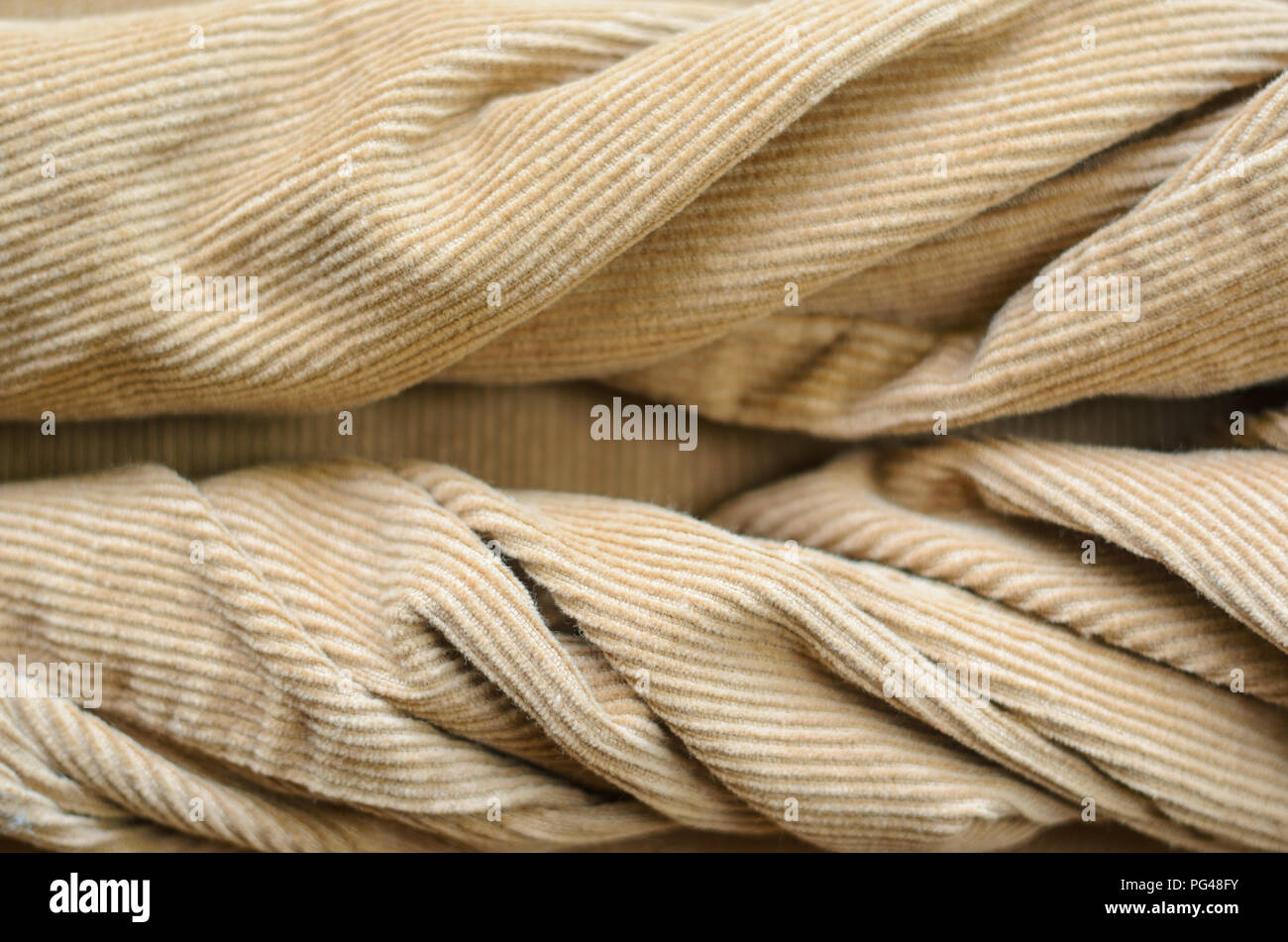 Texture of Soft Velvet Fabric with Folds Closeup. Texture of Beige ...