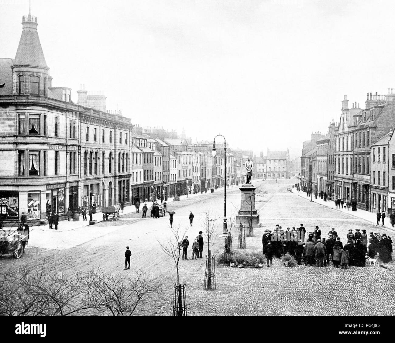 Montrose High Street, Victorian period Stock Photo