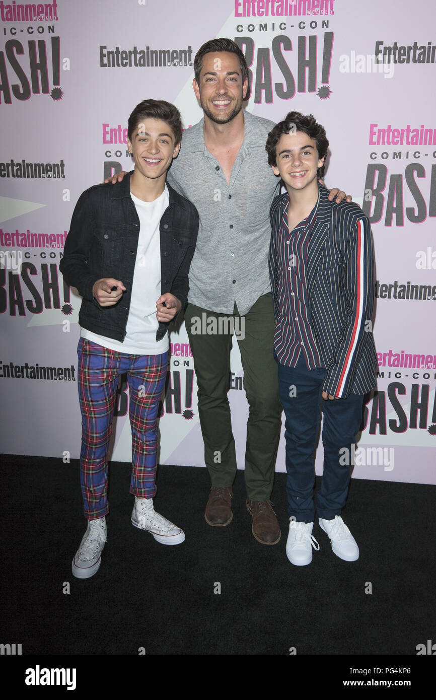 2018 San Diego Comic Con - Entertainment Weekly's closing night party -  Arrivals Featuring: Asher Angel, Zachary Levi,