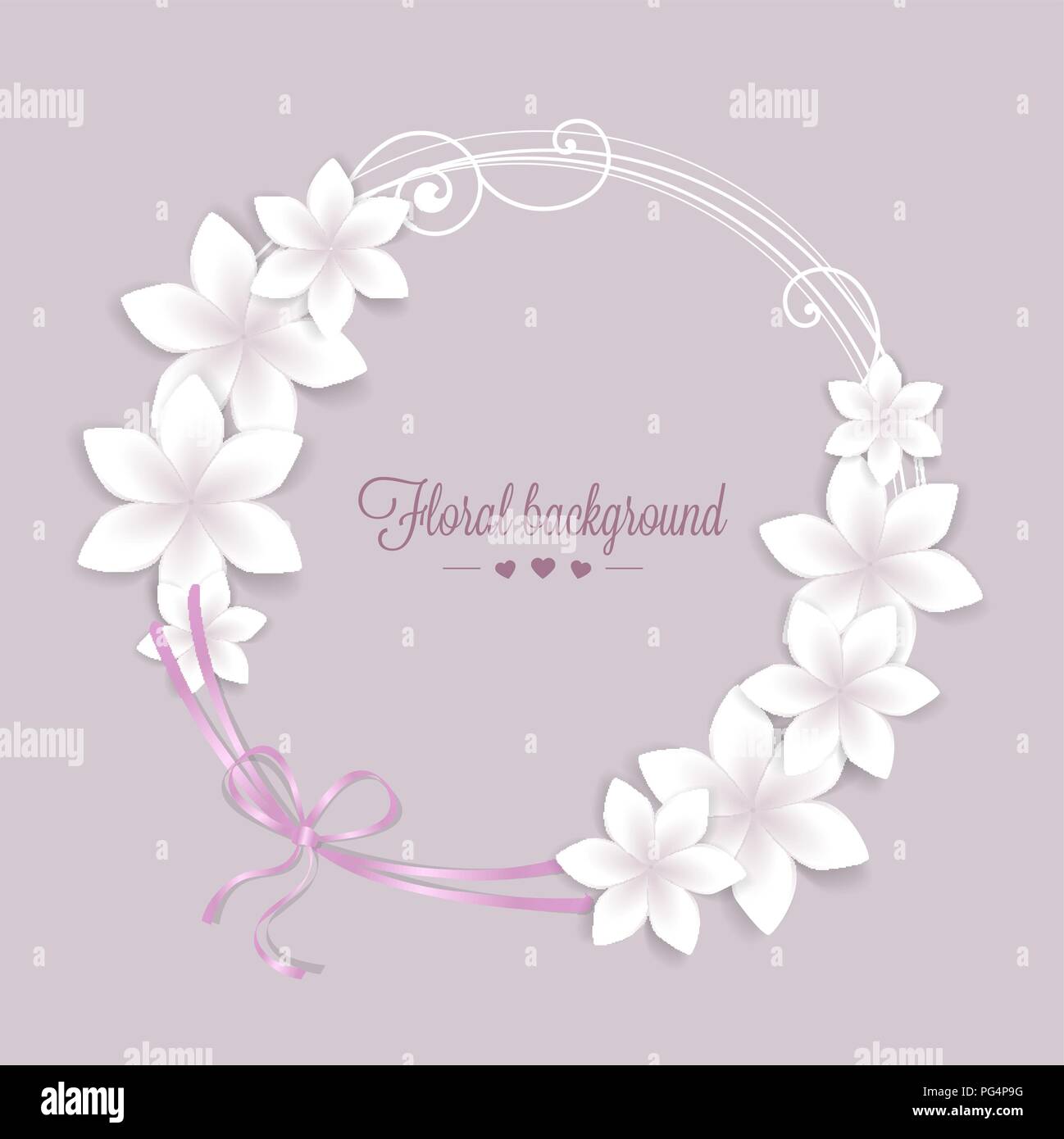 greeting card floral with place for text Stock Vector Image & Art - Alamy