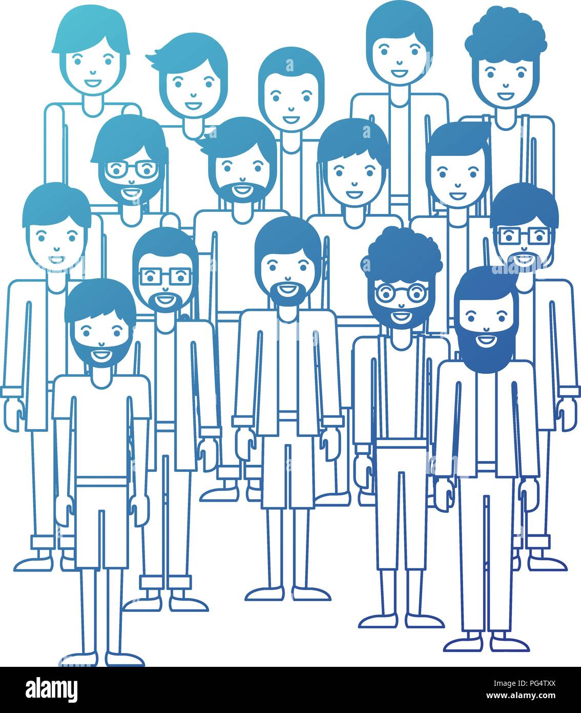 group of men characters Stock Vector Image & Art - Alamy