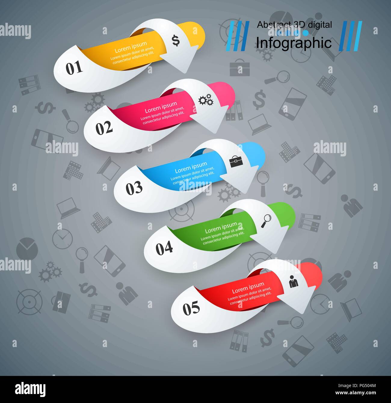 Origami Inforgraphics Business Infographics origami style Vector illustration Stock Vector ...