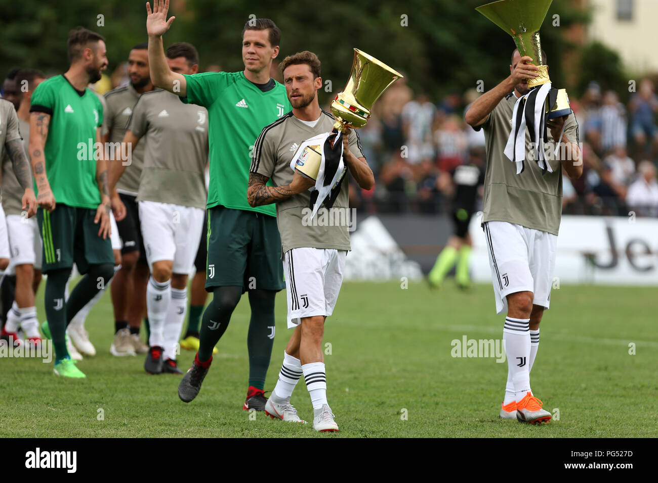 Claudio Marchisio of Juventus FC during the pre-season friendly match between Juventus A and Juventus B. Stock Photo